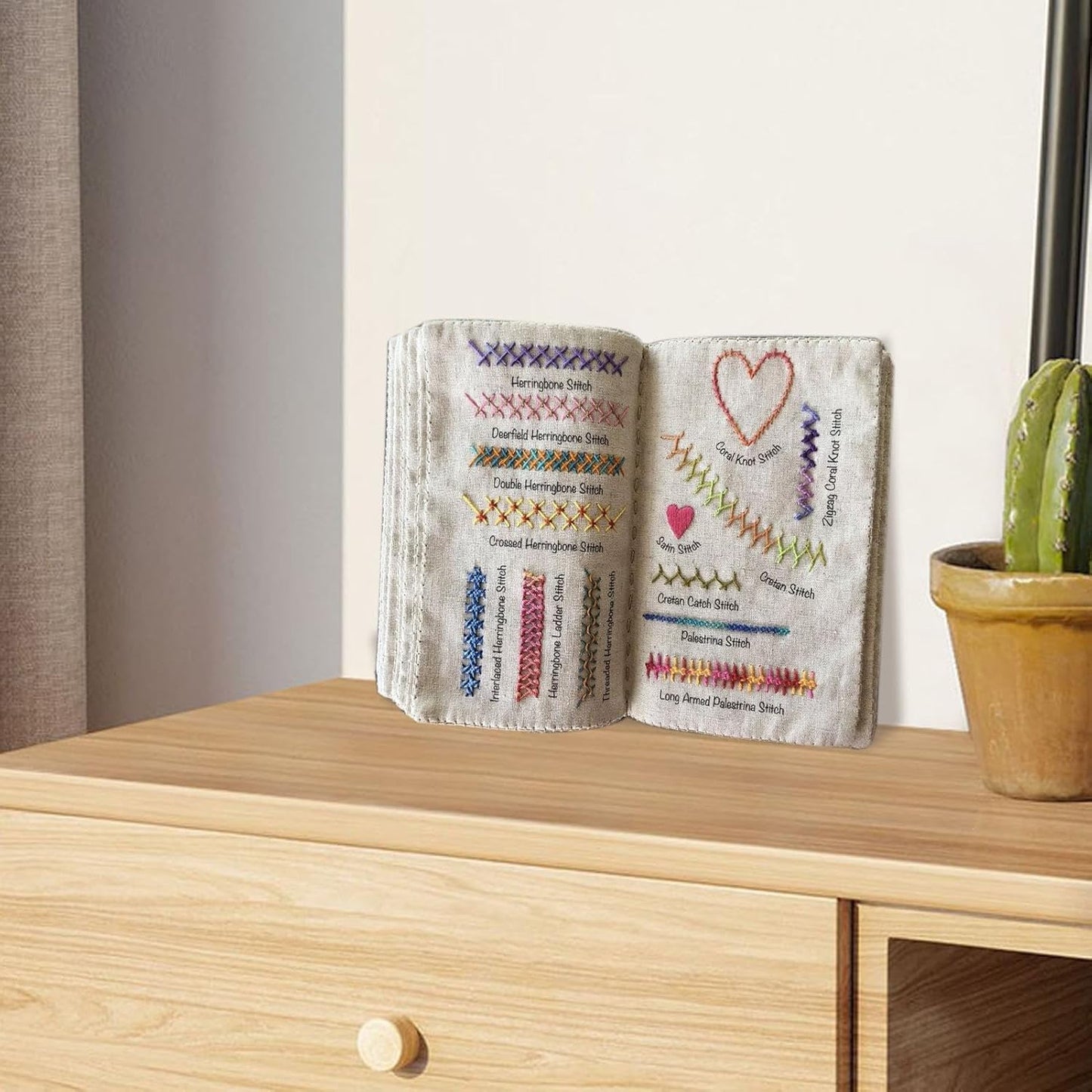 Portable Embroidery Stitch Book + Professional Sewing Kit