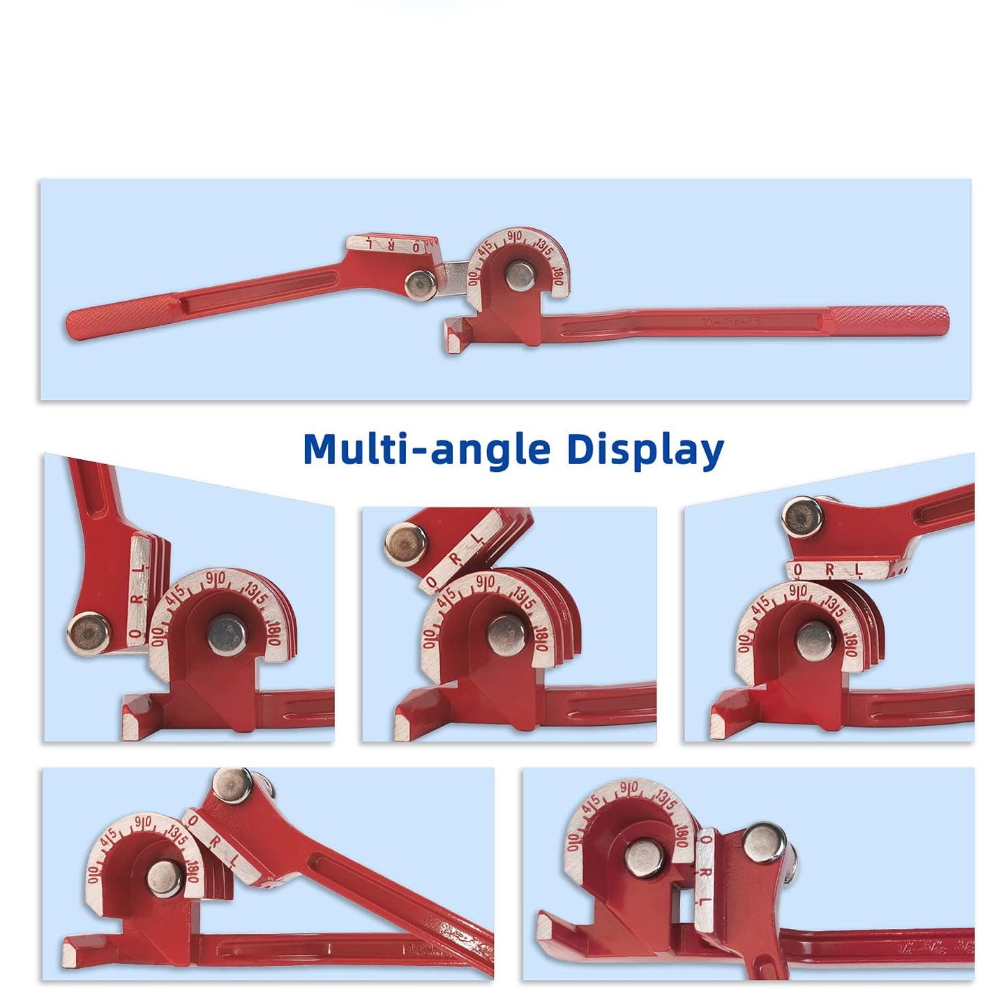 3-in-1 Manual Tube Bender For Copper, Aluminum, Brass & Thin Stainless Steel Pipes