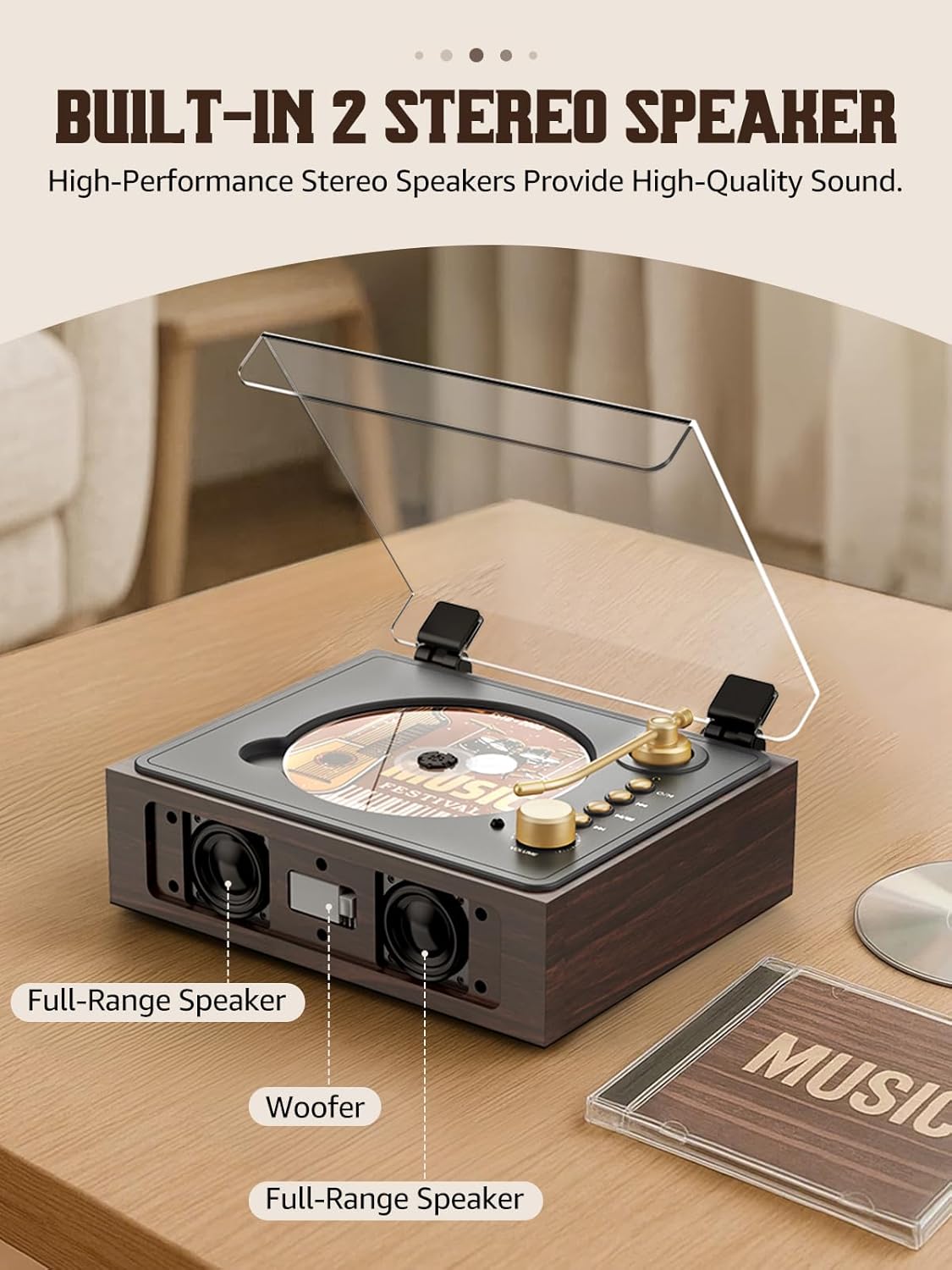 Bluetooth Retro Portable CD Player