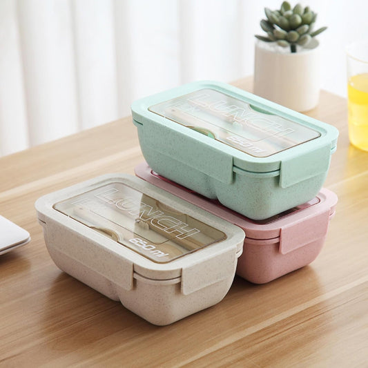 1-Tier Lunch Box with Cutlery – 850ml Large Capacity Bento Box for Adults & Kids