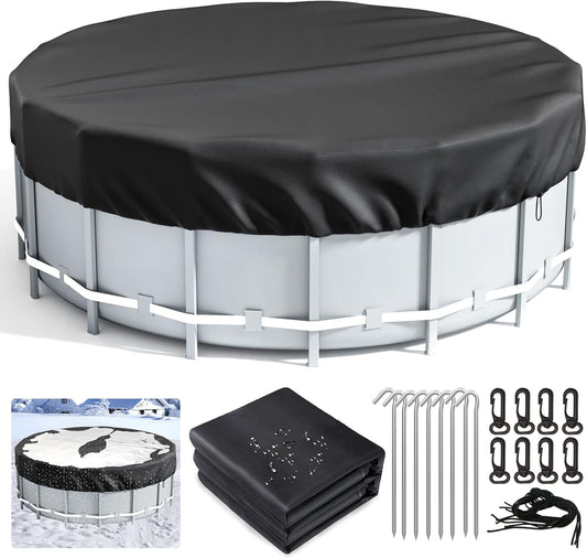 18FT Round Pool Cover – Solar Pool Cover for Above Ground Pools