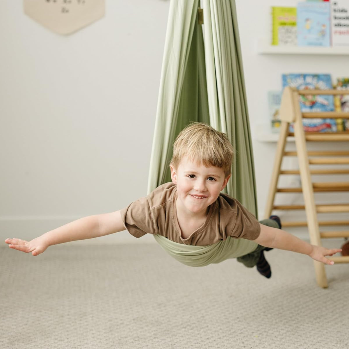 Sensory Compression Swing – Indoor & Outdoor Double-Layer Cotton Swing for Special Needs Therapy