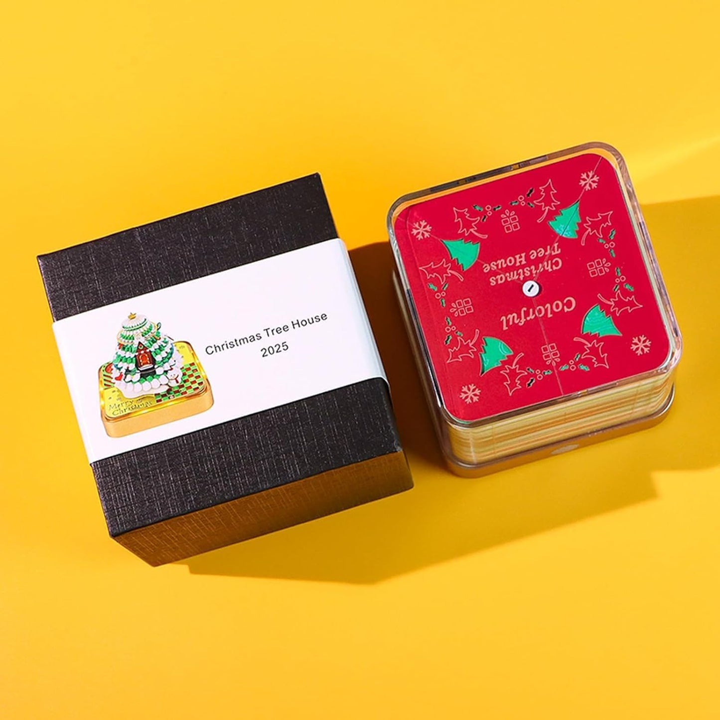 3D Notebook Art Calendar 2026 – Tear-Off Desk Calendar with LED Light | Creative Paper Sculpture House Gift for School, Home & Office Decor