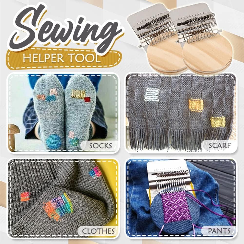 Darning Loom Kit – Quick Weaving Tool for DIY Clothing Repair