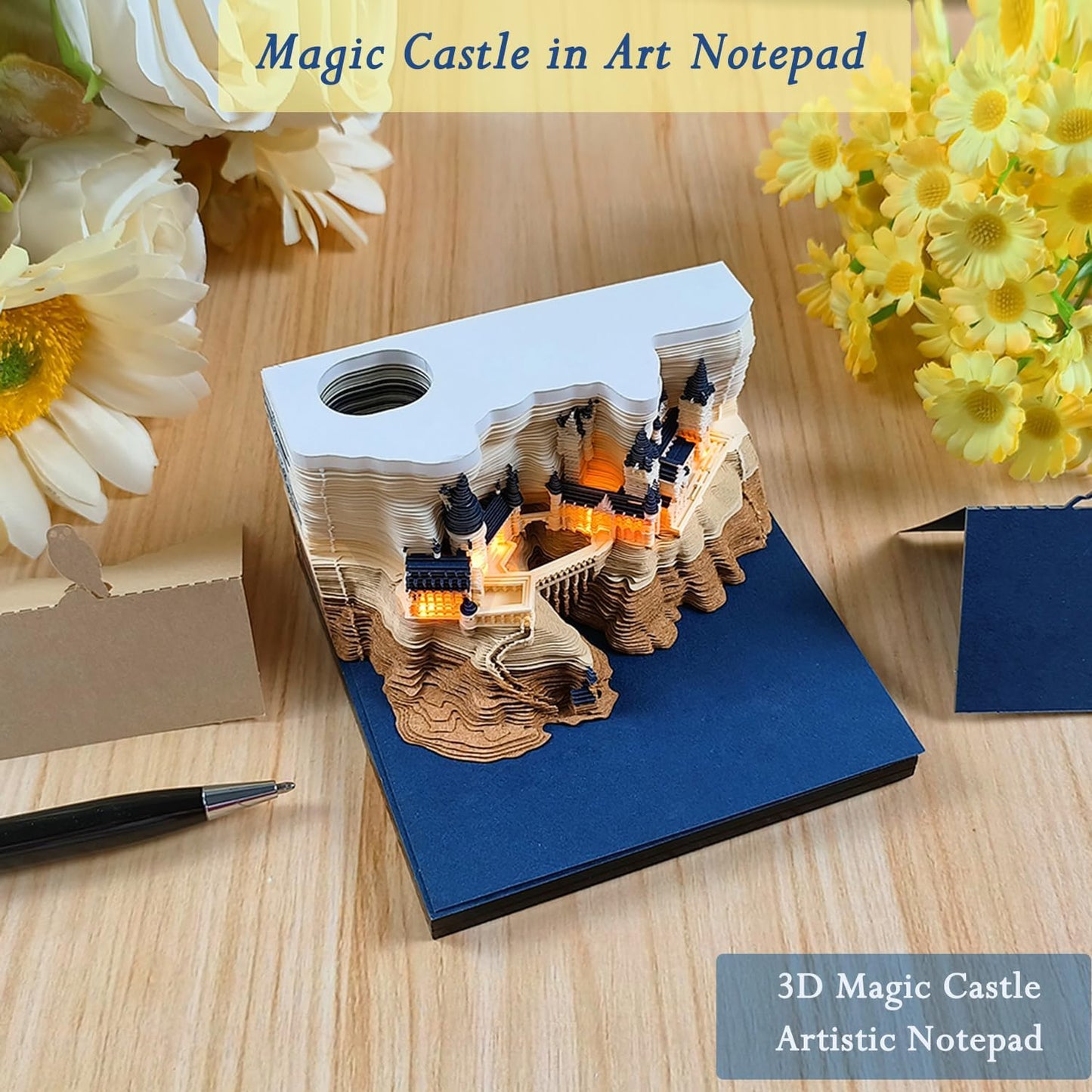 Titanic 3D Sticky Note Pad with LED Light – DIY Paper Art Desk Decoration & Gift