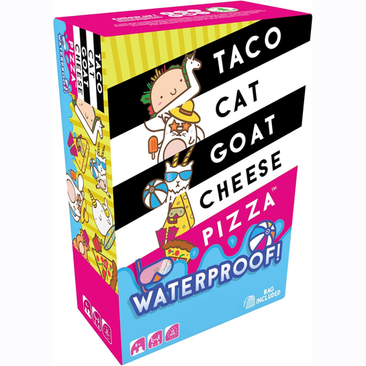 Taco Cat Goat Cheese Pizza Waterproof Card Game – Family Fun | Ages 8+