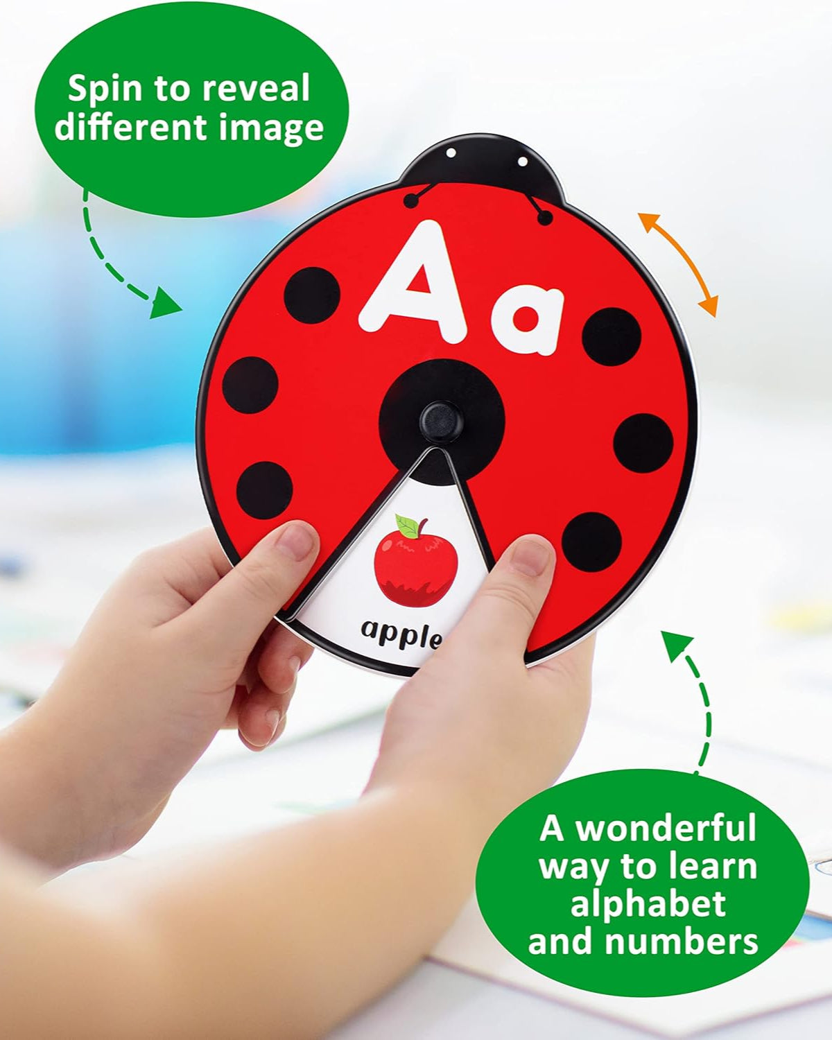 Montessori Alphabet & Number Learning Toy – Ladybug Game