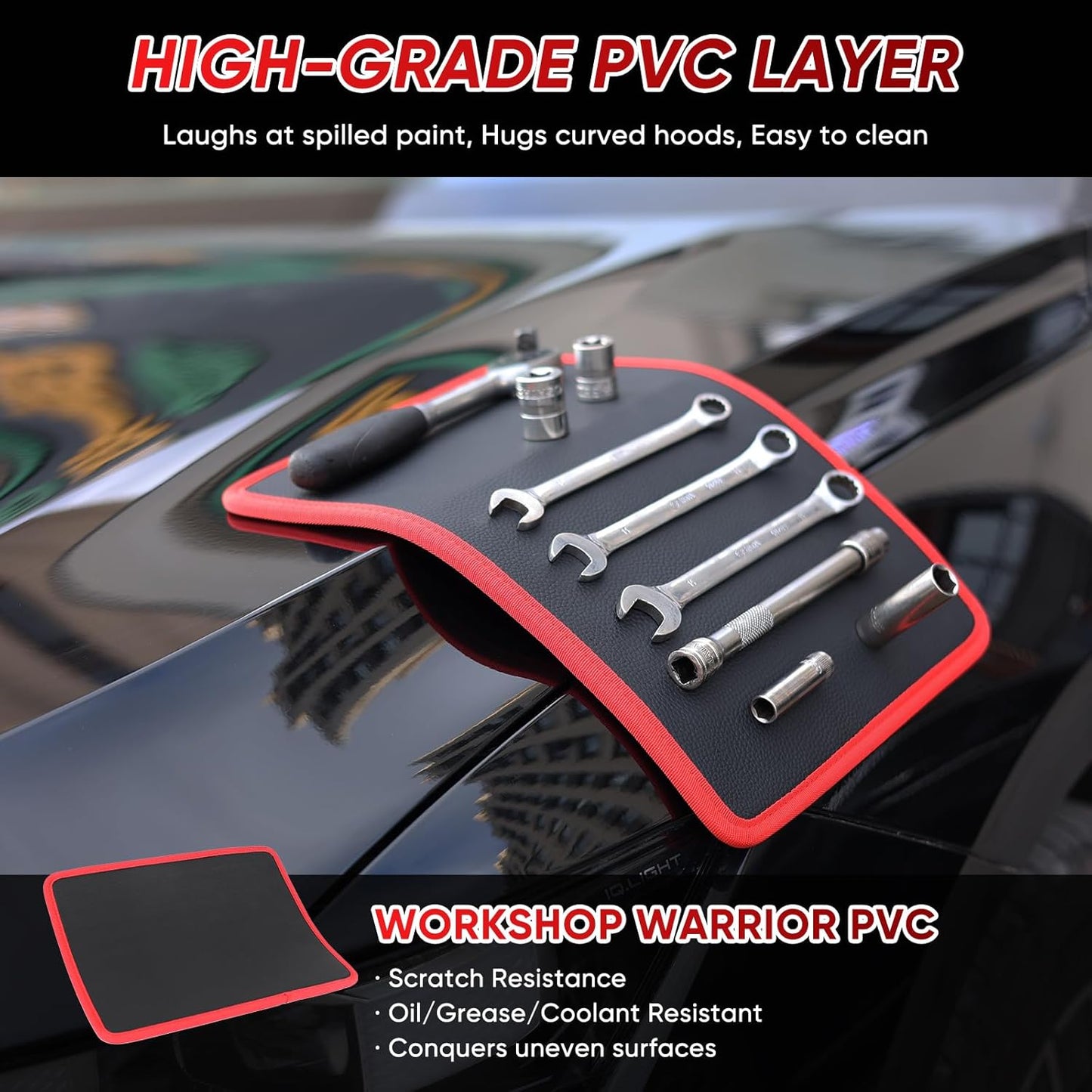 Flexible Magnetic Tool Mat – Ultra-Thin Magnetic Tool Holder for Automotive Body Panels