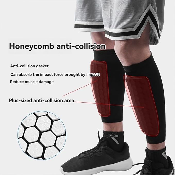 Shin Guards with Honeycomb Padding – Lightweight Protection for Kids & Adults