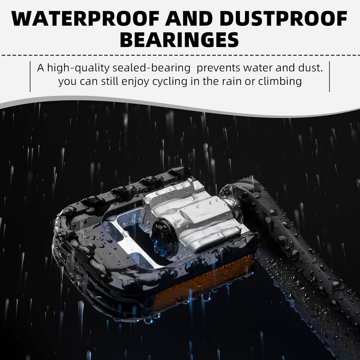 Folding Bike Pedals – Lightweight Aluminum with Reflectors & Anti-Slip Design