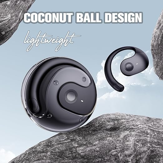 AI Smart Language Translator Earbuds – Real-Time Translation | Open-Ear Design | Lightweight Comfort | Wireless Bluetooth for iPhone & Android