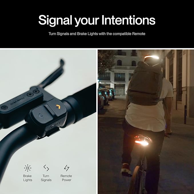 Smart Wireless LED Bike Lights – Front, Rear, Turn & Brake Compatible with App Control