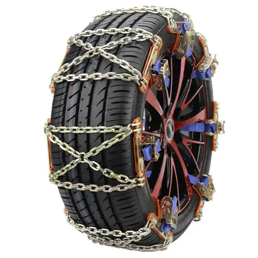 Car Tire Anti-Skid Chains – Heavy-Duty Snow & Mud Traction Chains for Winter Driving