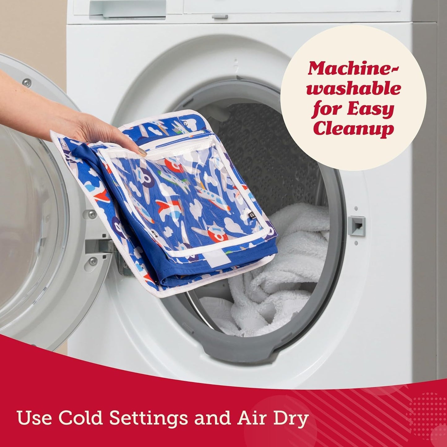 Airplane Tray Table Cover (with Pocket, for Toddlers & Kids)