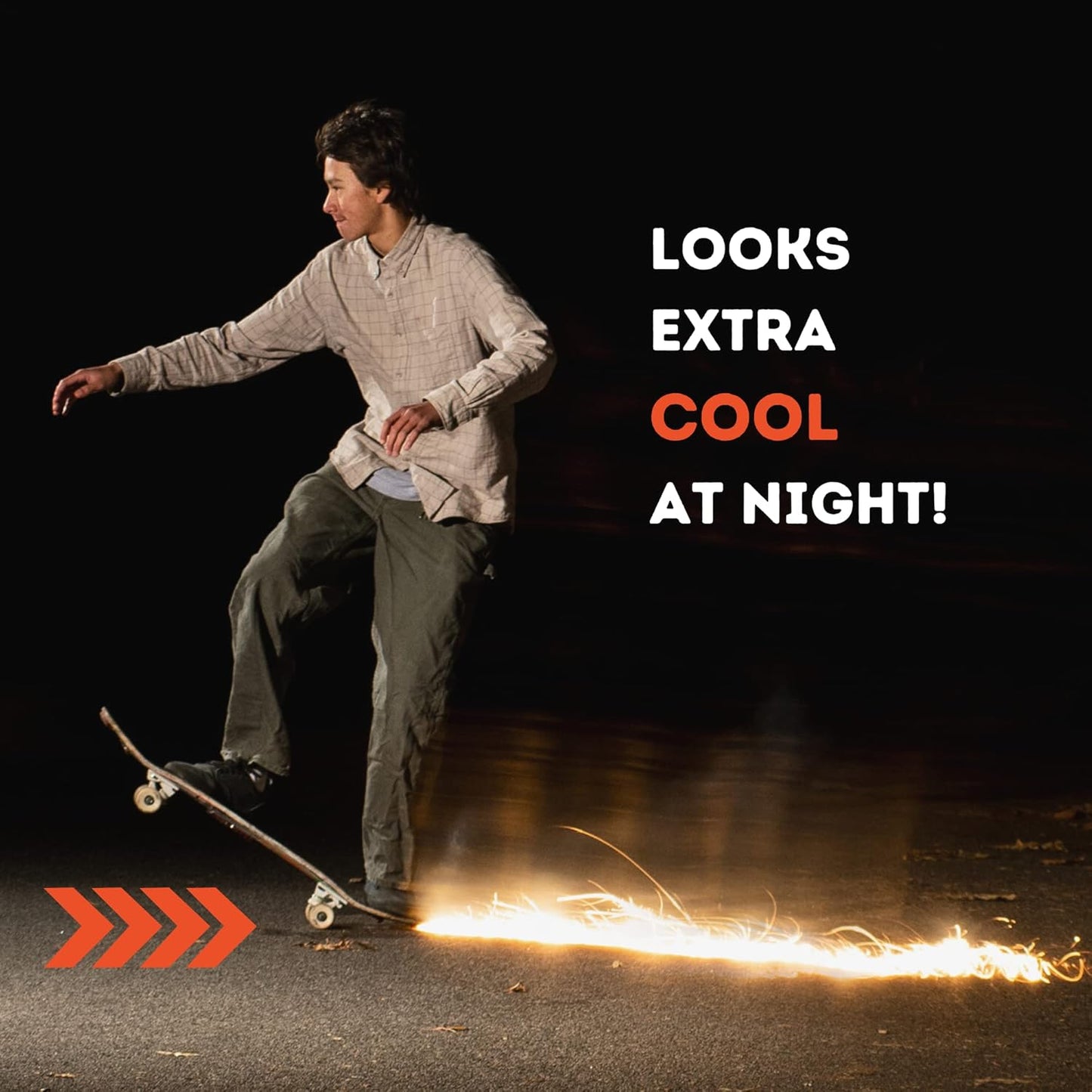 Skateboard Spark Tail Plate – Light Up Your Ride with Sparks