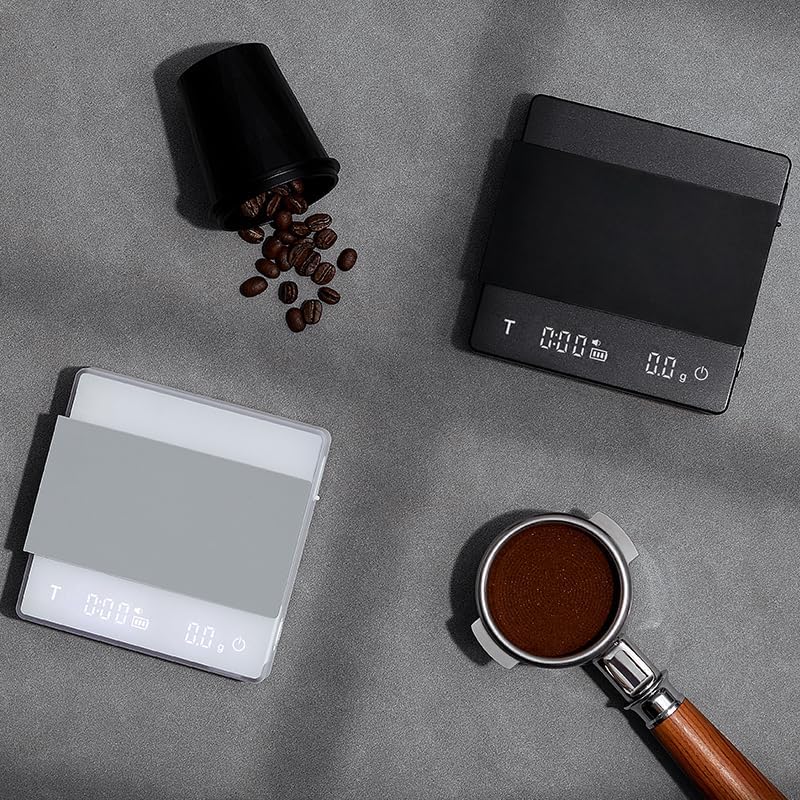 Coffee Scale with Auto Timer – 0.1g Precision Digital Coffee Bean Scale with Liquid Detection