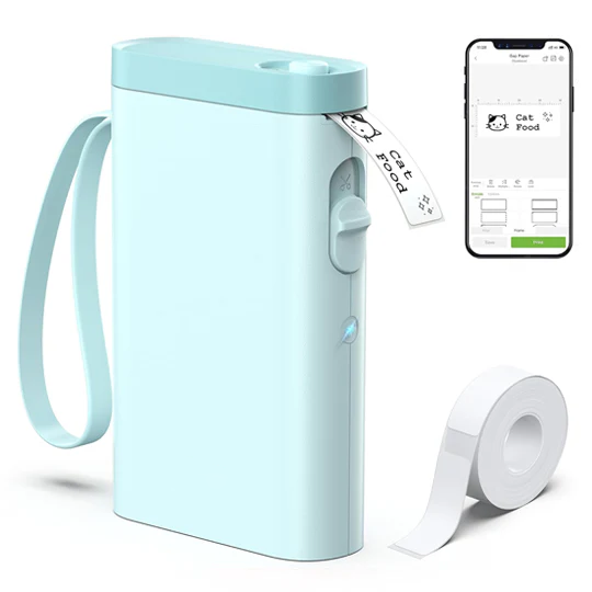 Portable Bluetooth Label Printer Compact, Smart, and Easy to Carry for On-the-Go Printing