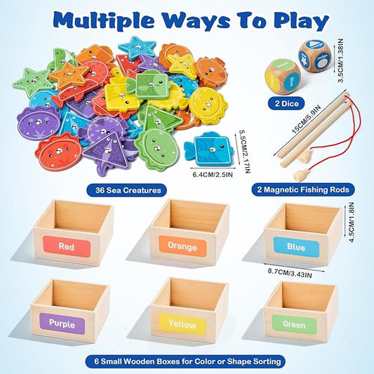 Geometric Sorting Colorus Fishing Game