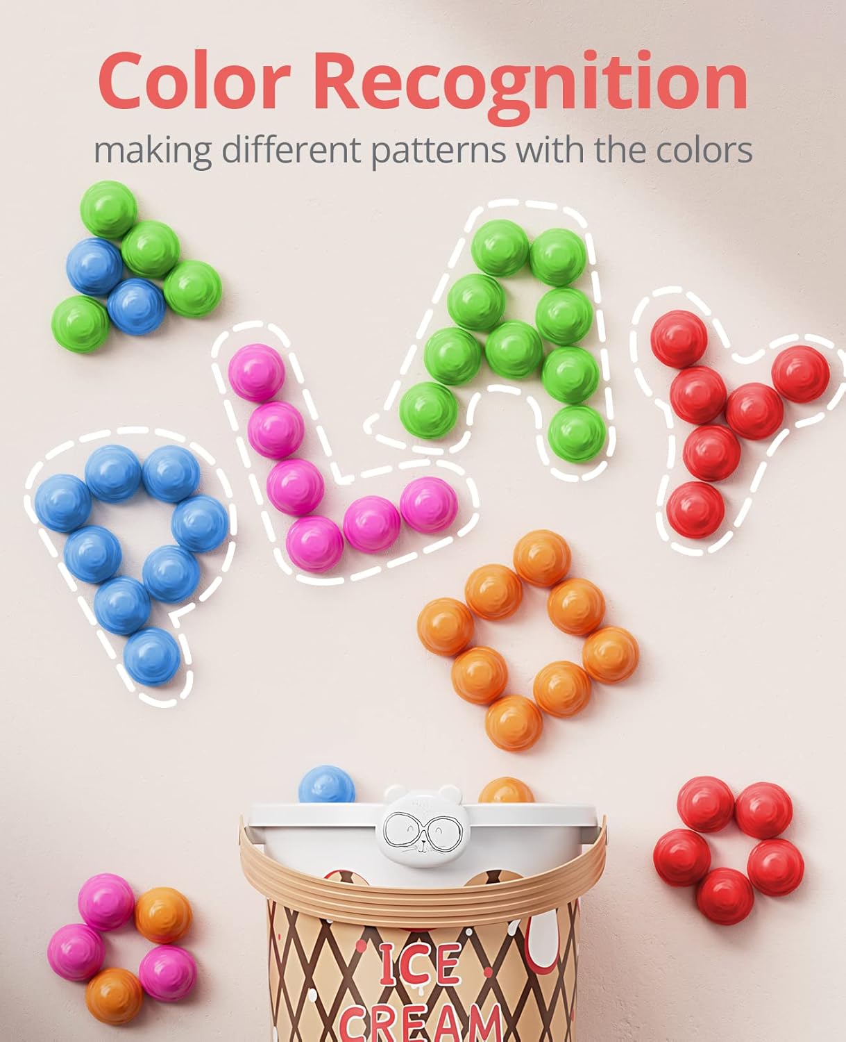 Counting Ice Cream Cones – Fun Hands-On Math Learning Toy