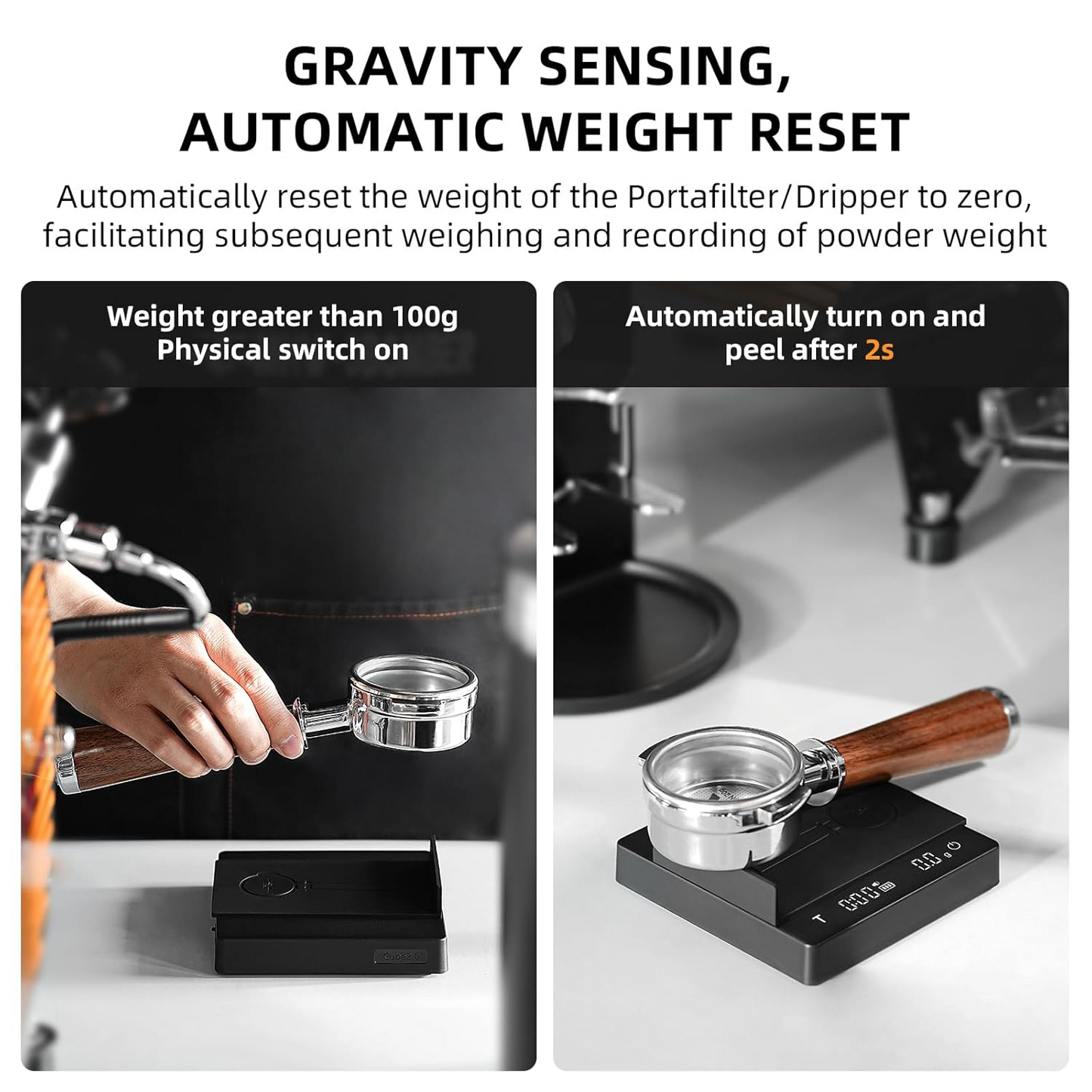 Coffee Scale with Auto Timer – 0.1g Precision Digital Coffee Bean Scale with Liquid Detection