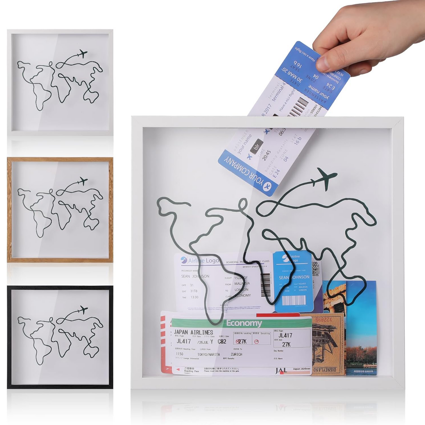 Travel Adventure Memory Shadow Box – Concert & Ticket Keepsake Display