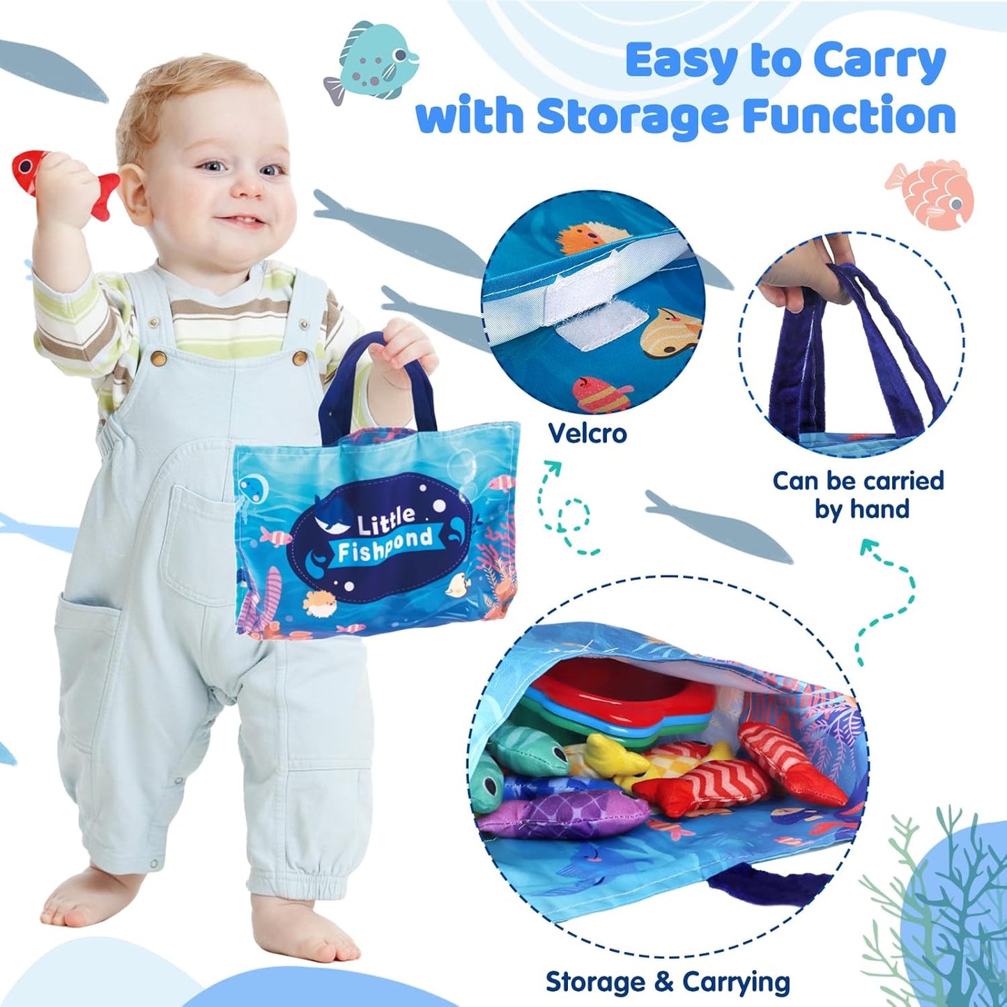 Montessori Fishing Toy Set – 22 PCS Educational Gift for Toddlers