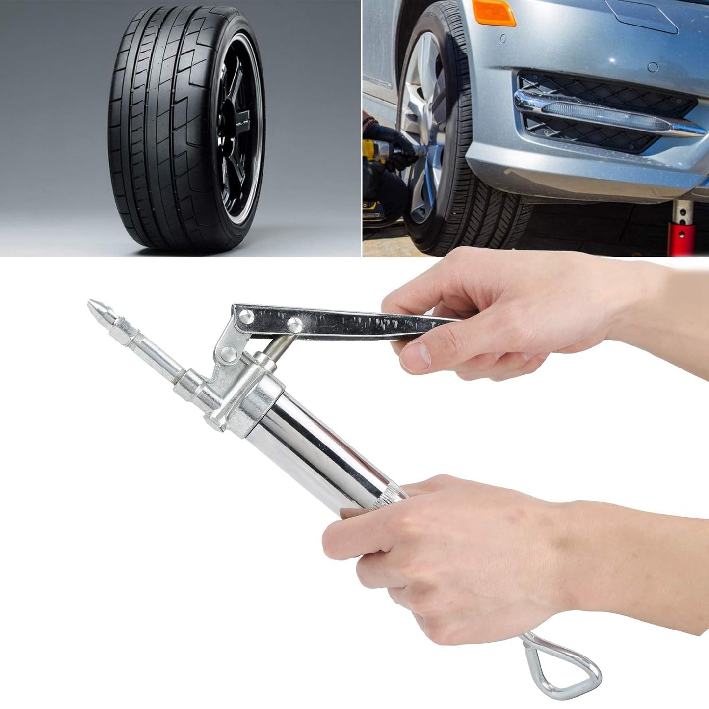 Tire Repair Gun Car Tire Quick Repair Set Internal Rubber Strip Emergency Tool-