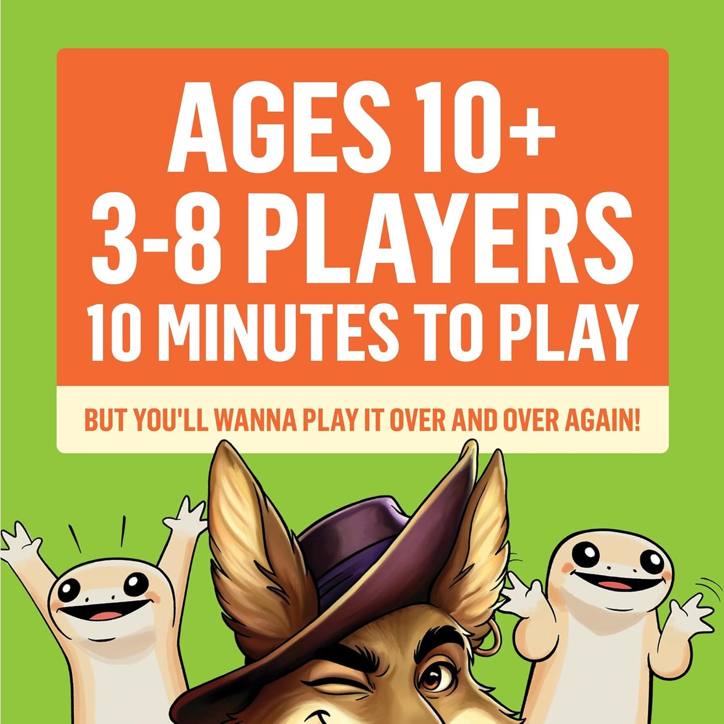 Crazy Coyotes Card Game – Memory & Action Challenge | Ages 10+ | 3-8 Players Party Game