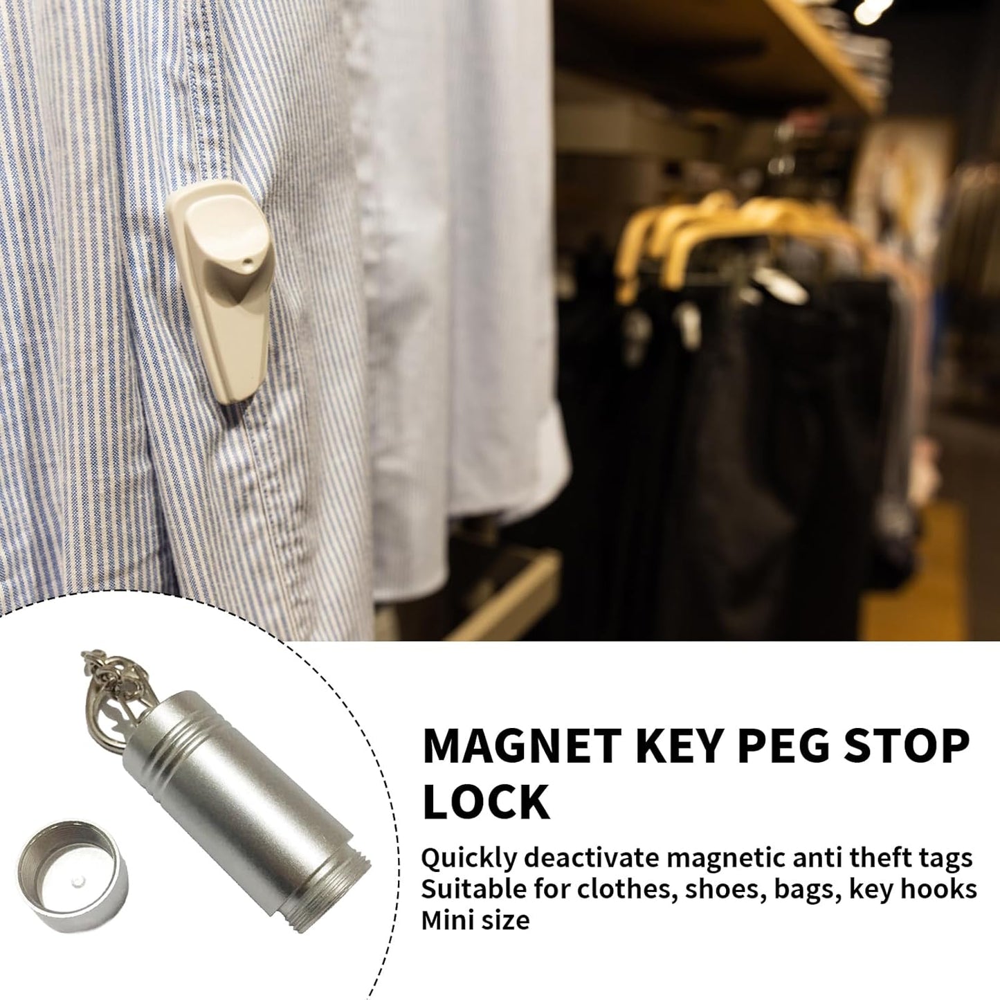 Security Tag Remover – Portable Magnetic Detacher Tool