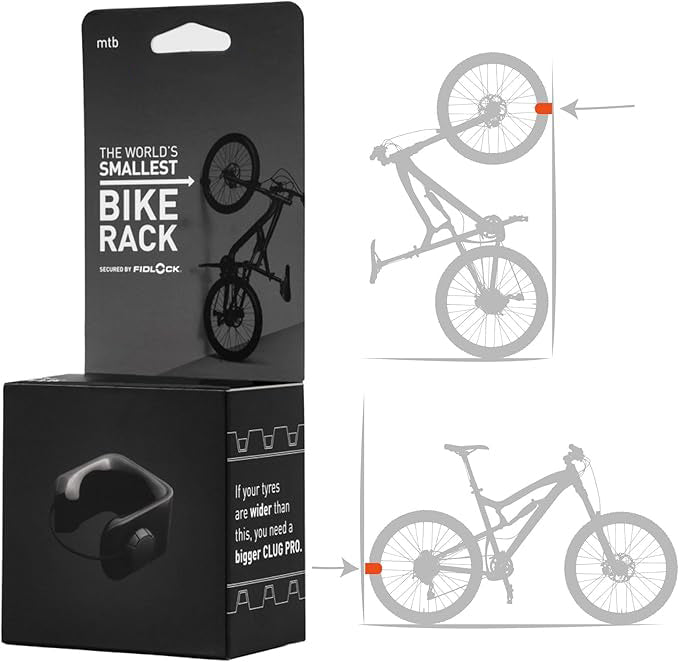 Wall Mount Bike Rack | 5 Sizes | FIDLOCK Secured