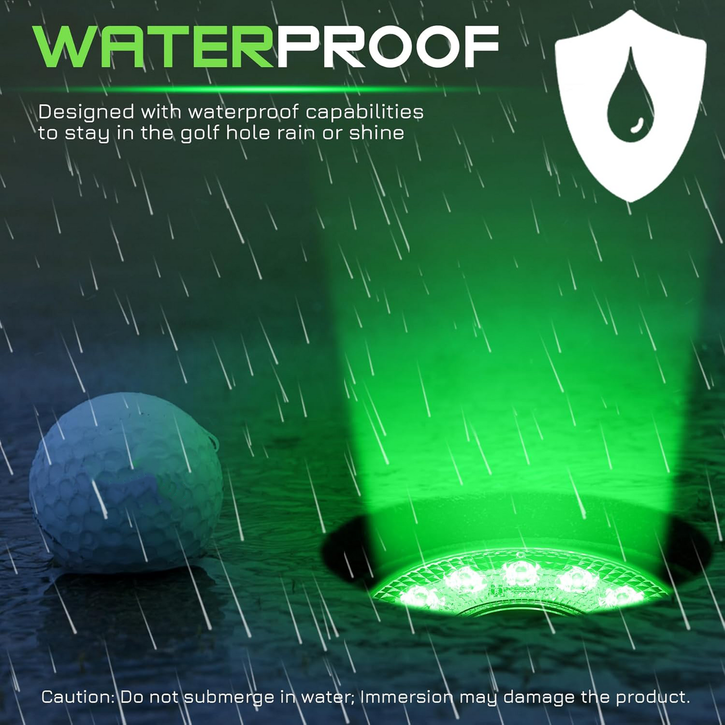 Rechargeable LED Golf Hole Lights – Waterproof Remote-Control Cup Lamps