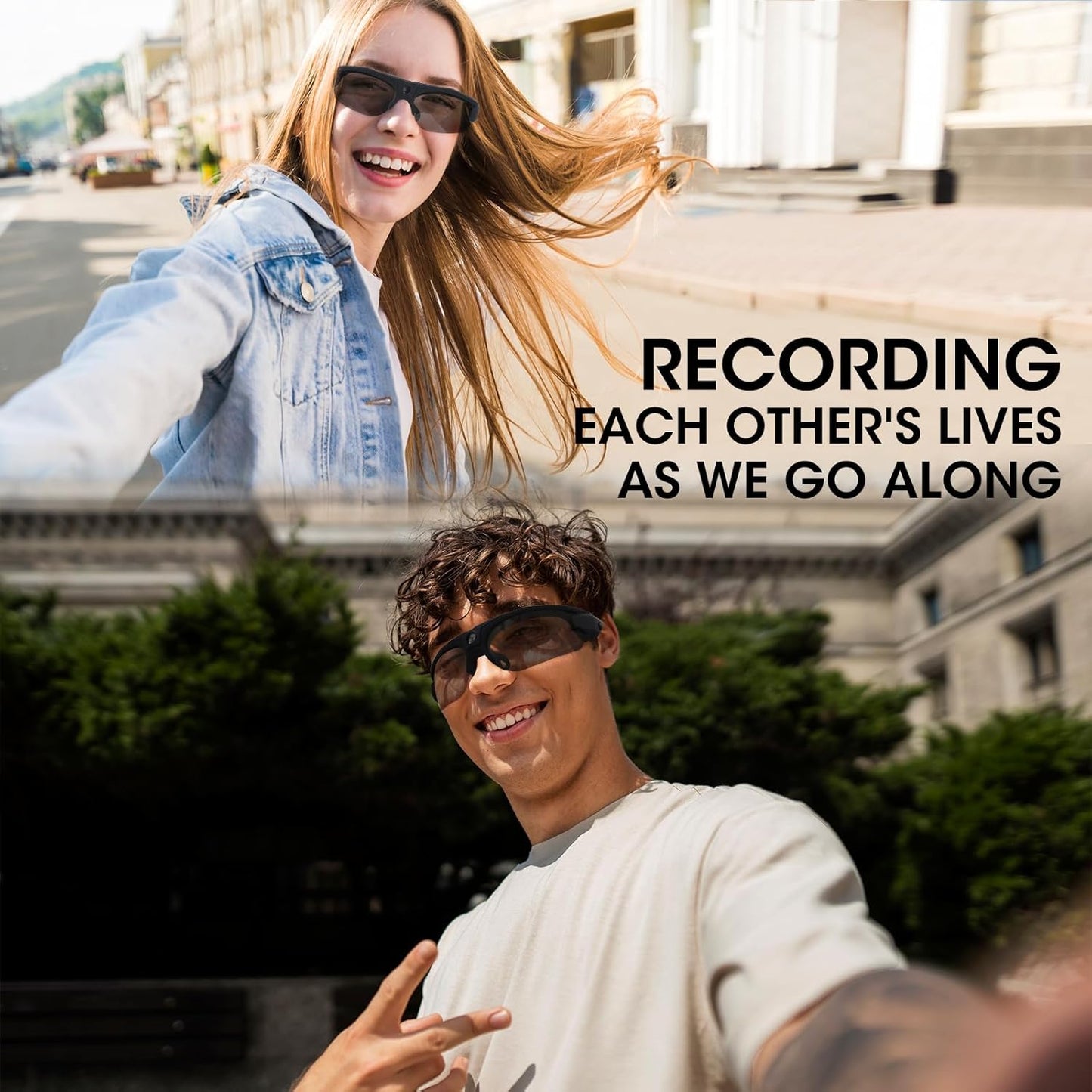 Sport Camera Sunglasses with WiFi – 64GB Included