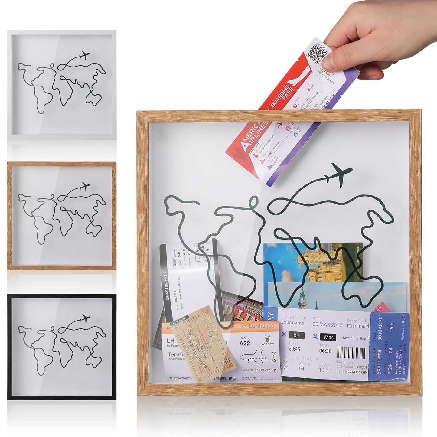 Travel Adventure Memory Shadow Box – Concert & Ticket Keepsake Display