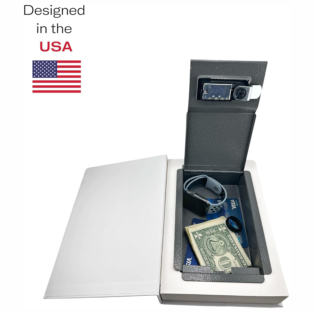 Real Paper Book Safe – Combination Lock Hidden Storage Box