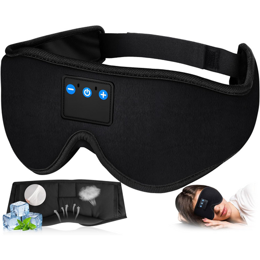 Sleep Headphones – Bluetooth 5.4 Eye Mask with HD Stereo for Side Sleepers