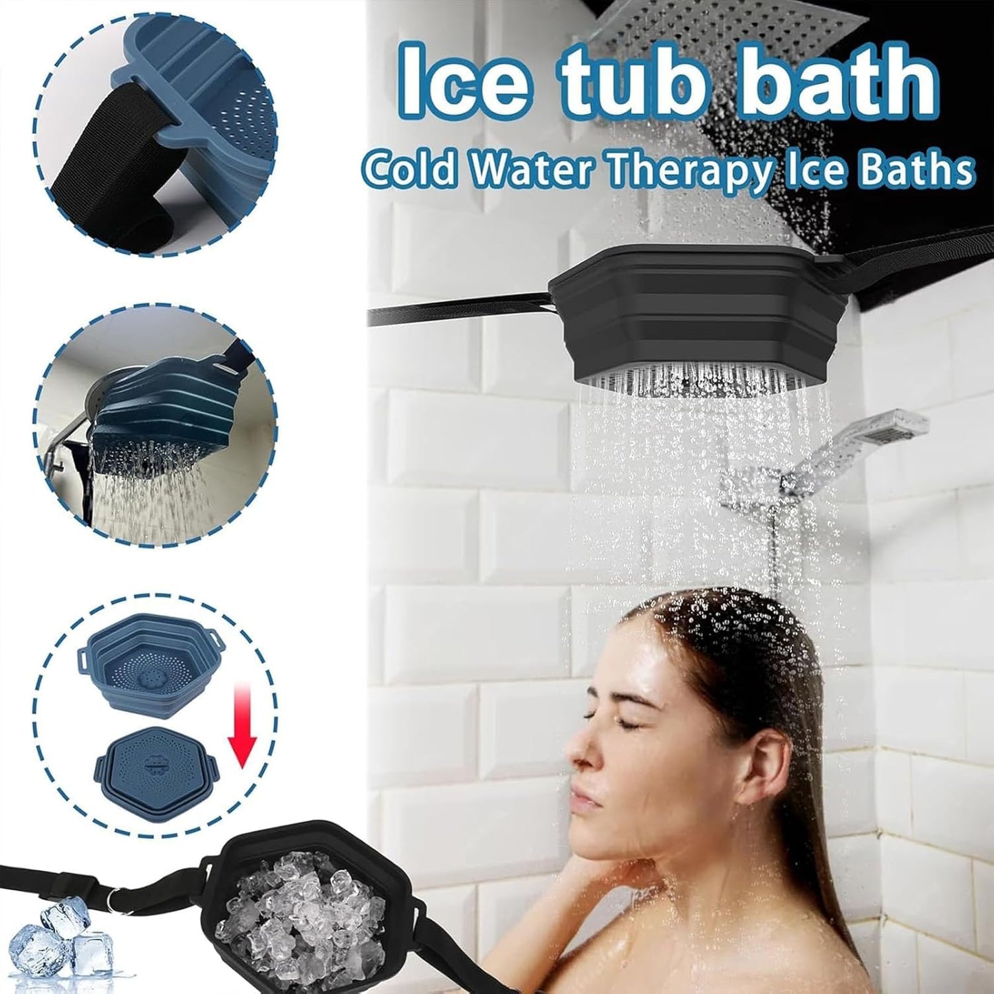 Shower Ice Bath Adapter – Instant Cold Therapy at Home