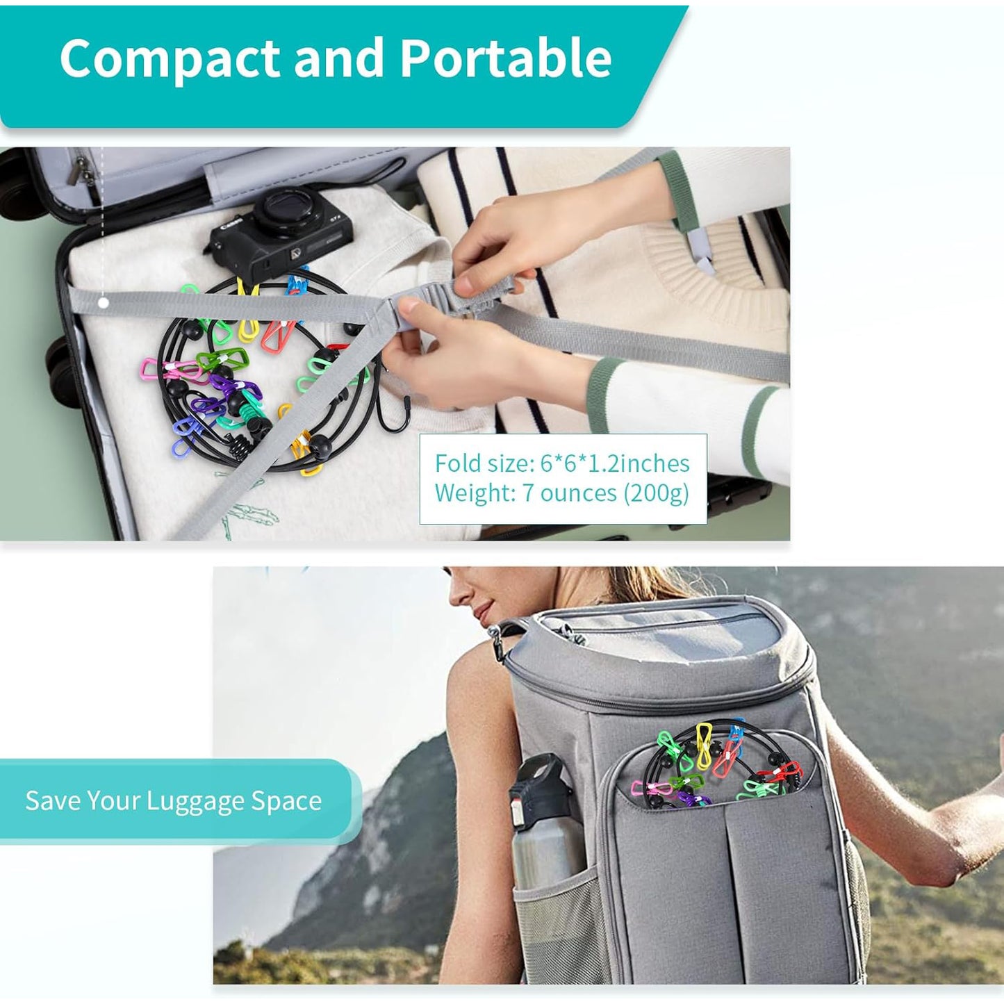 Anti-Slip Expandable Clothesline – Portable & Adjustable for All Your Drying Needs