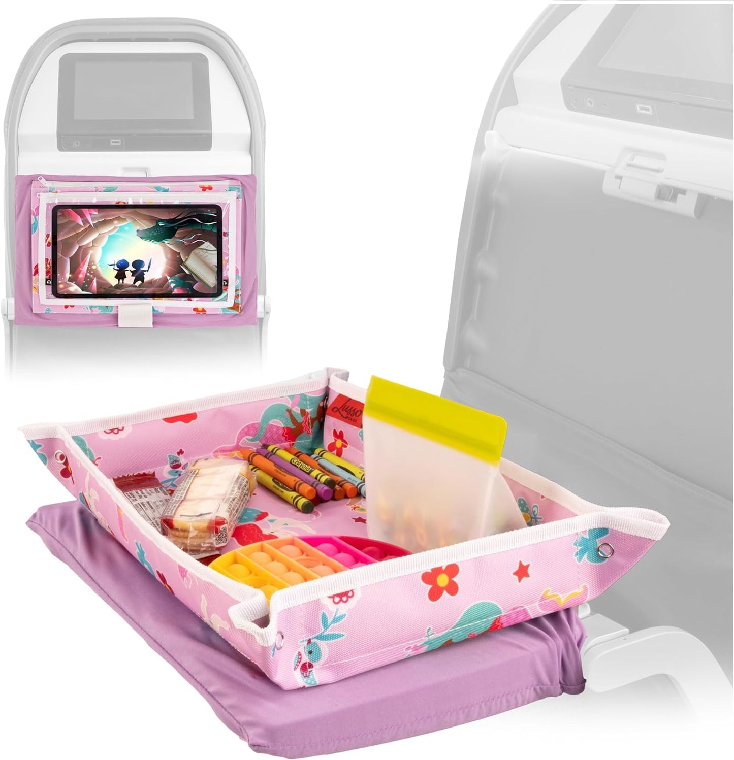 Airplane Tray Table Cover (with Pocket, for Toddlers & Kids)