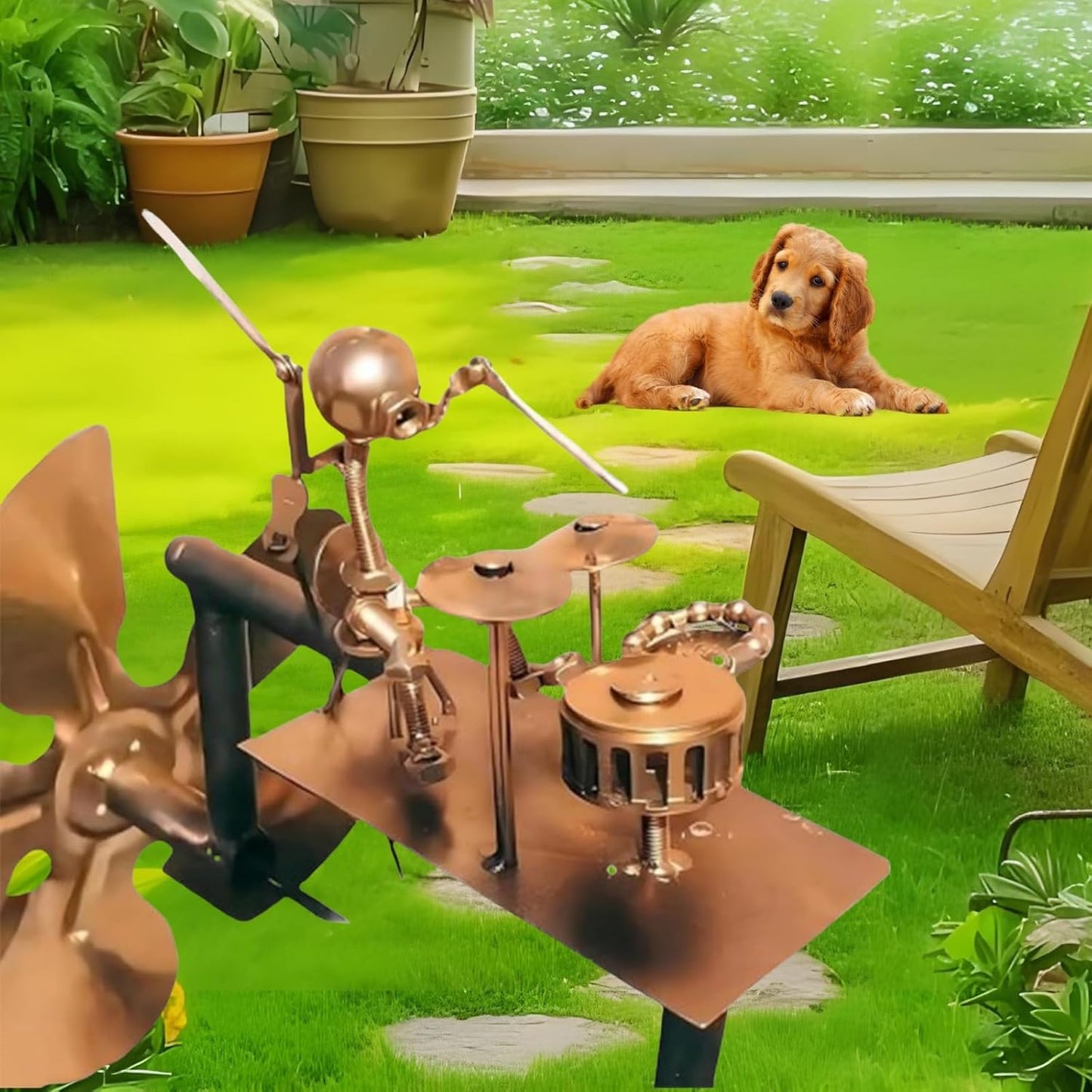 Rock Band Garden Windmill – Add Fun & Charm to Your Outdoor Space