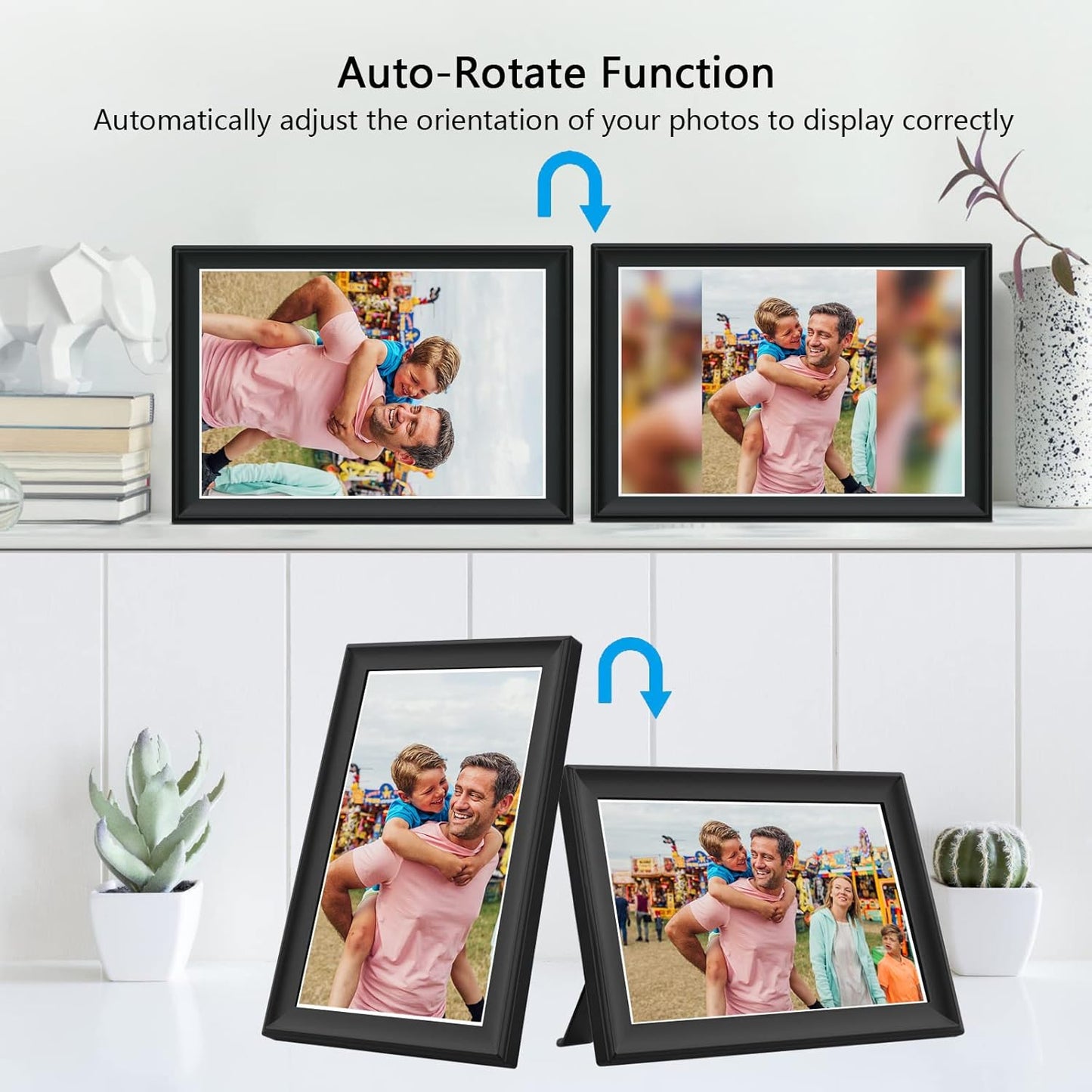 10.5 Inch Smart WiFi Digital Photo Frame | 1920x1280 FHD IPS Touchscreen