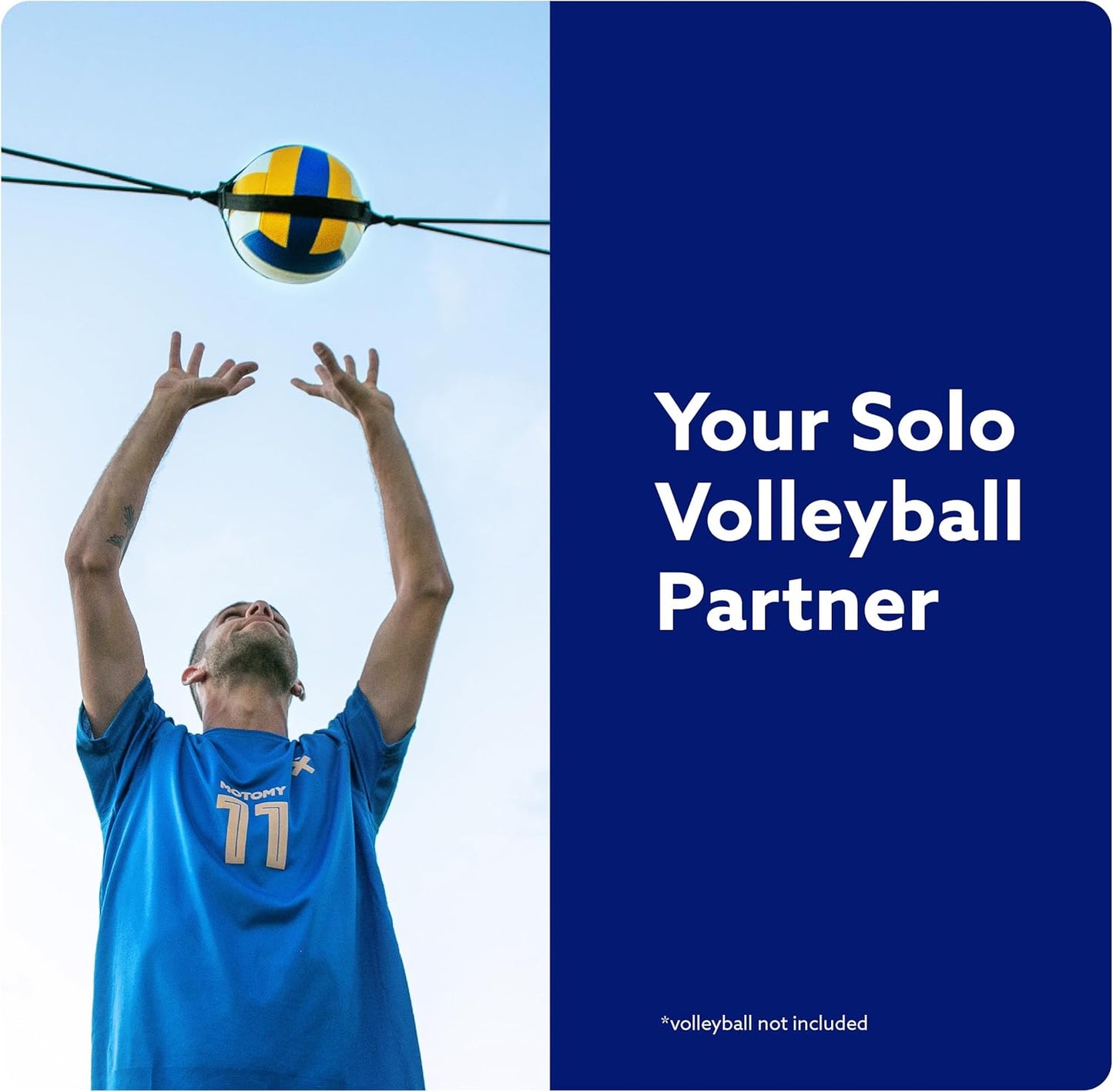 Volleyball Training Aid – Solo Rebound Trainer for Serving, Spiking, Setting & Passing
