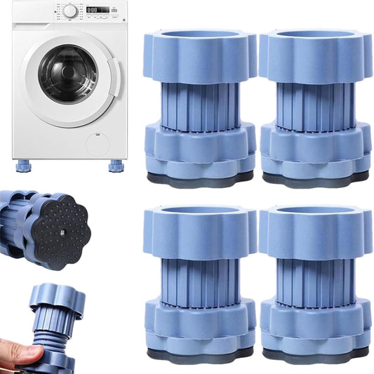 Universal Washing Machine & Refrigerator Pedestal Pads – Anti-Vibration, Anti-Slip, and Moisture-Proof