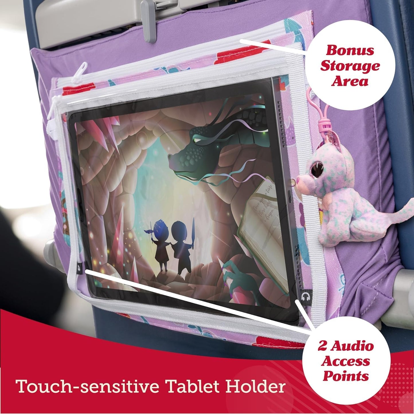 Airplane Tray Table Cover (with Pocket, for Toddlers & Kids)