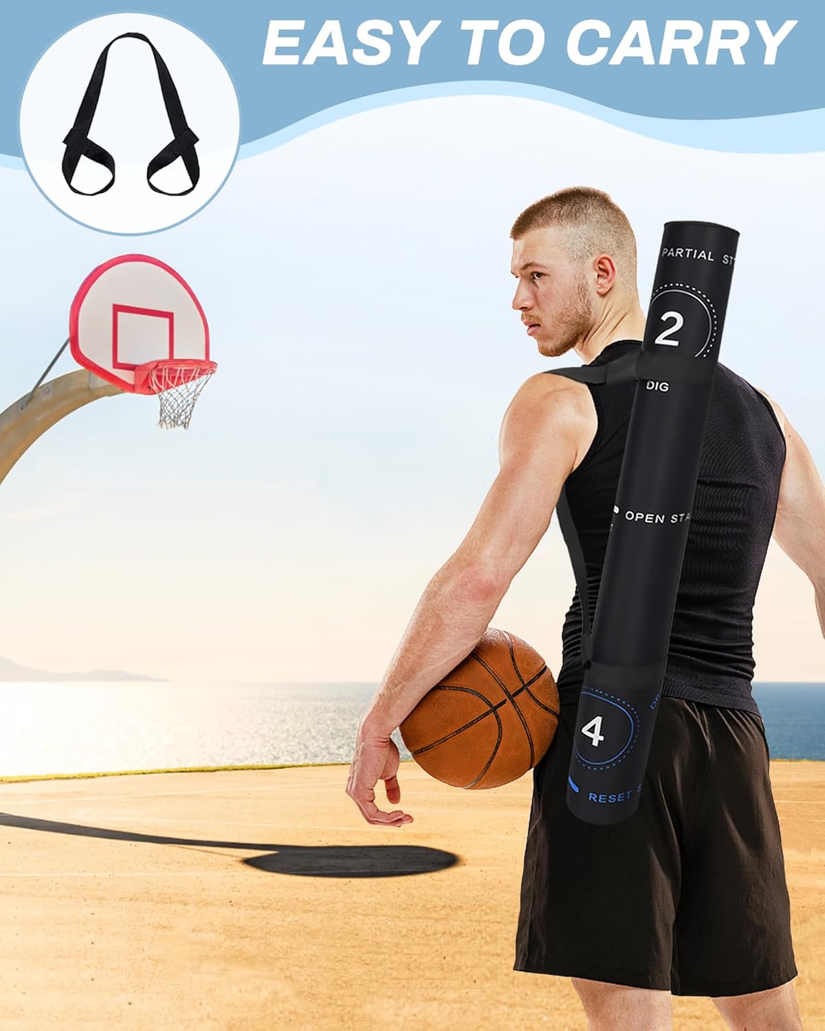 Portable Basketball Footwork Training Mat – Agility and Coordination Mat for All Skill Levels