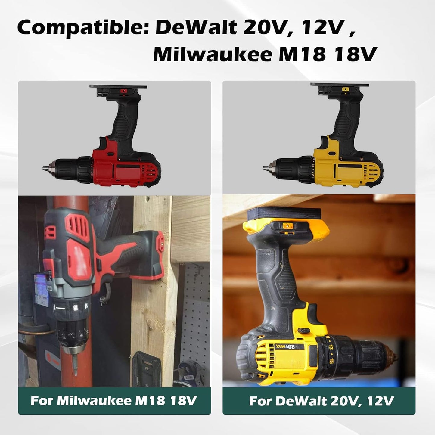 compatible with Dewalt 20V tool holder