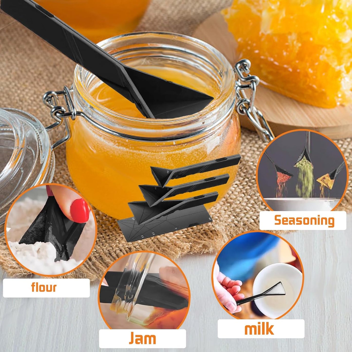 3-in-1 Measuring Spoons Set – Foldable & Space-Saving Design