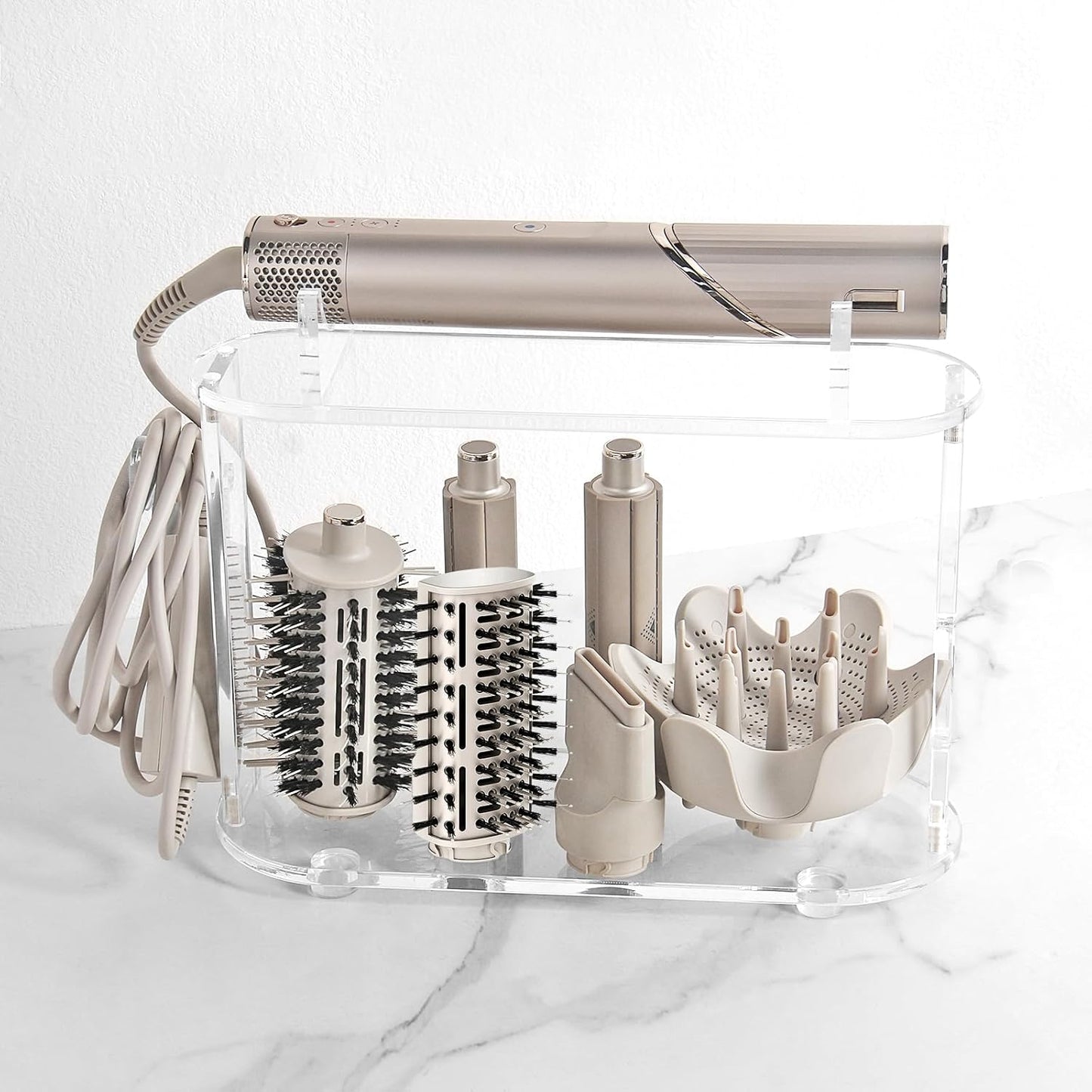 Acrylic Hair Dryer Accessory Organizer