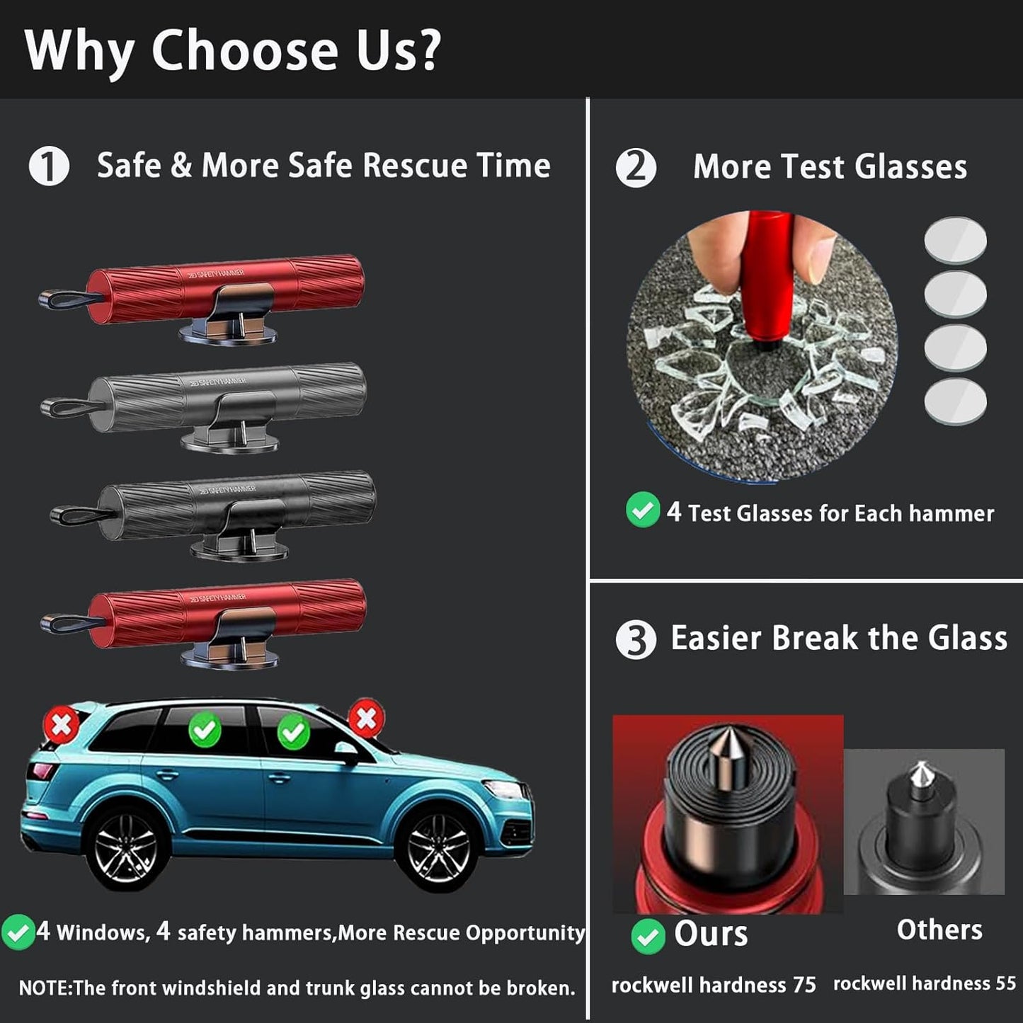 Car Emergency Escape Tool | Window Breaker & Seatbelt Cutter