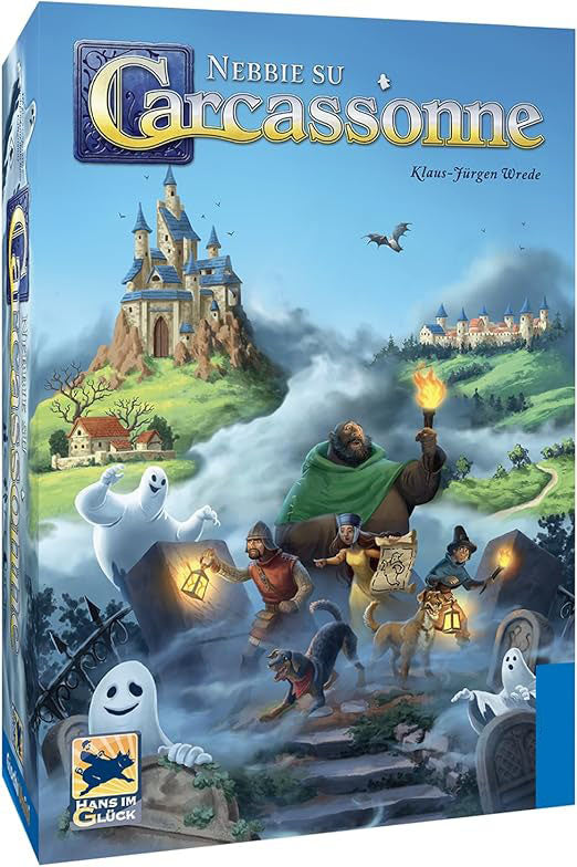 Carcassonne: Nebbia – Italian Edition | Cooperative Expansion with Increasing Challenges
