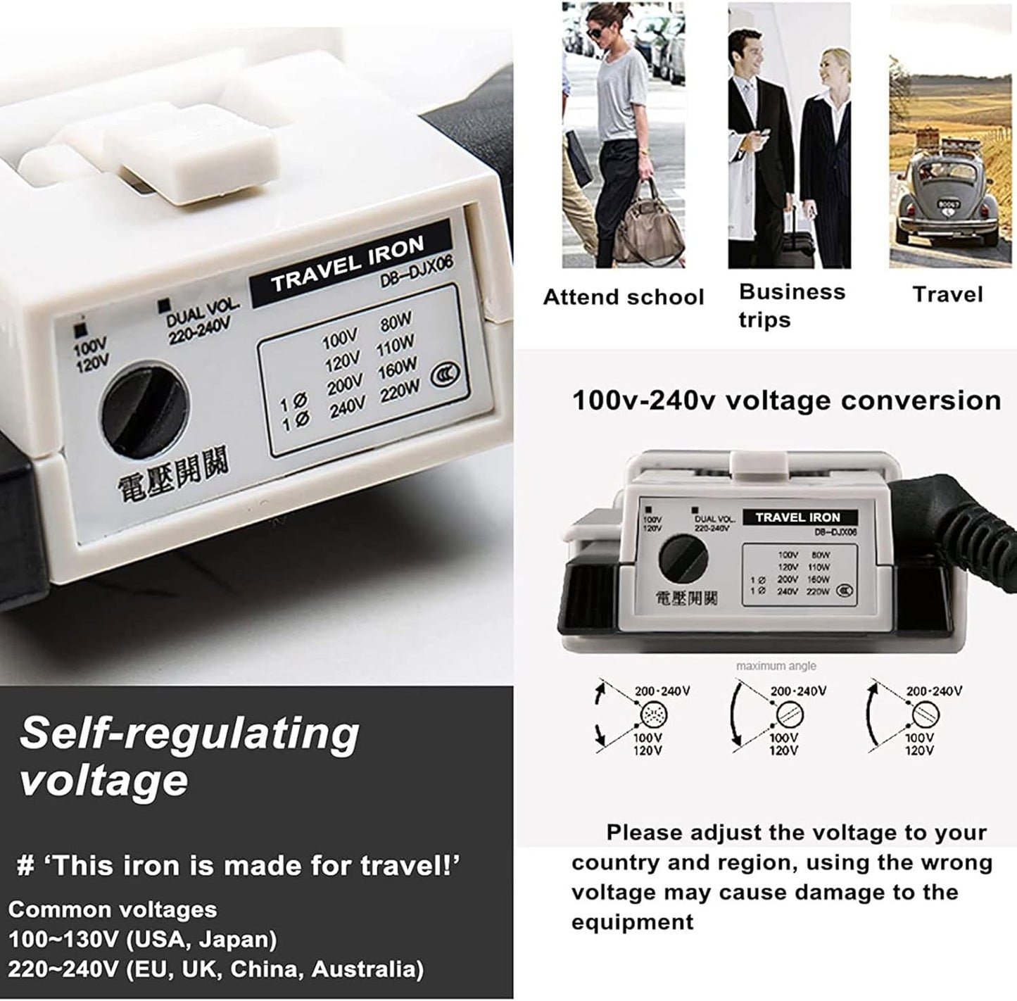 Mini Travel Steam Iron – Foldable, Lightweight, and Portable Design